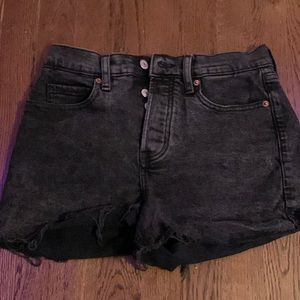 Women’s High Waisted Black Old Navy Jean Shorts